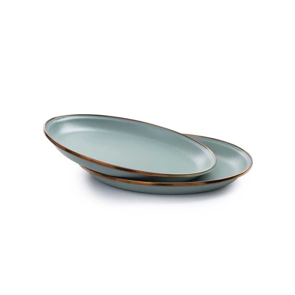 Barebones Small Plate Enamel 2 Pcs Mint CKW-427 koken online bestellen bij Kathmandu Outdoor & Travel