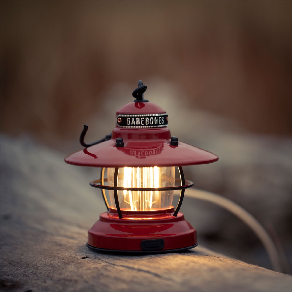 Barebones Mini Edison Lantern Red LIV-274 verlichting online bestellen bij Kathmandu Outdoor & Travel