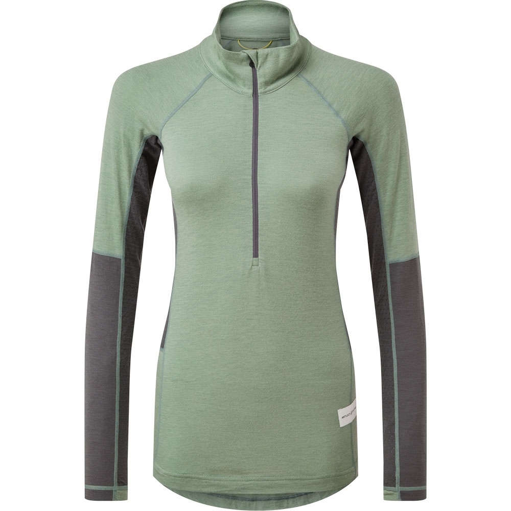 Artilect Flatiron 185 1/4 Zip Women's Sea Spray/Ash 2212113-Sea Spray/As onderkleding/thermokleding online bestellen bij Kathmandu Outdoor & Travel
