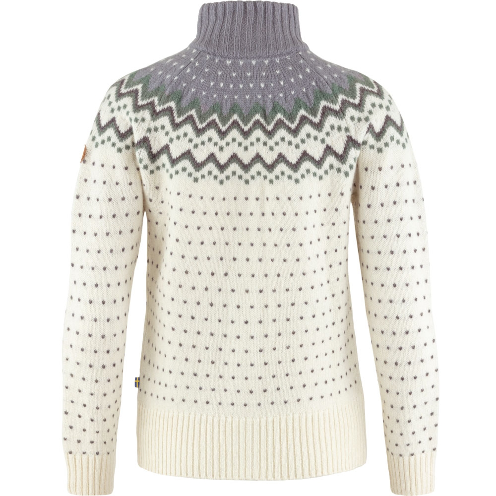 Fjällräven Övik Knit Cardigan Women's Chalk White-Flint Grey 84148-113-055 fleeces en truien online bestellen bij Kathmandu Outdoor & Travel