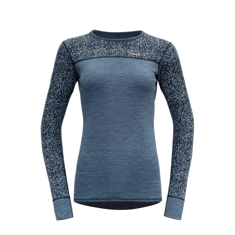 Devold Kvitegga Merino 230 Shirt Women's Ink GO 325 227 A-284A onderkleding/thermokleding online bestellen bij Kathmandu Outdoor & Travel