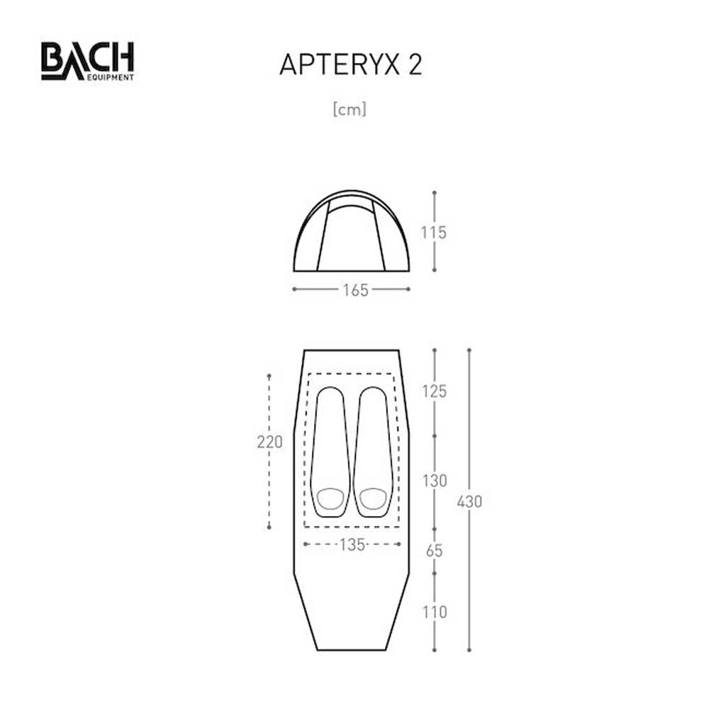Bach Apteryx 2 Willow Bough Green B282976-7010 tenten online bestellen bij Kathmandu Outdoor & Travel