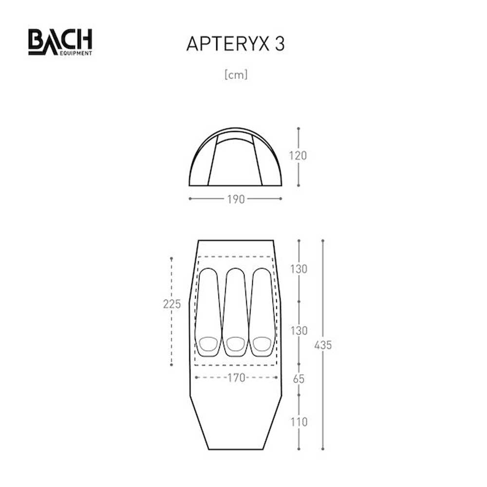 Bach Apteryx 3 Willow Bough Green B282977-7010 tenten online bestellen bij Kathmandu Outdoor & Travel