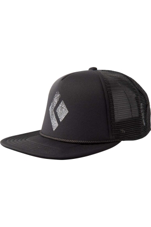 Black Diamond  Lat Bill Trucker Hat Black-White