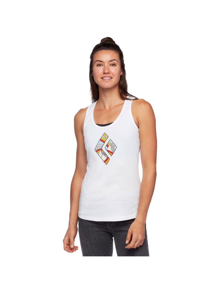 Black Diamond Rainbow Diamond Tank Women's White AP730070-White shirts en tops online bestellen bij Kathmandu Outdoor & Travel