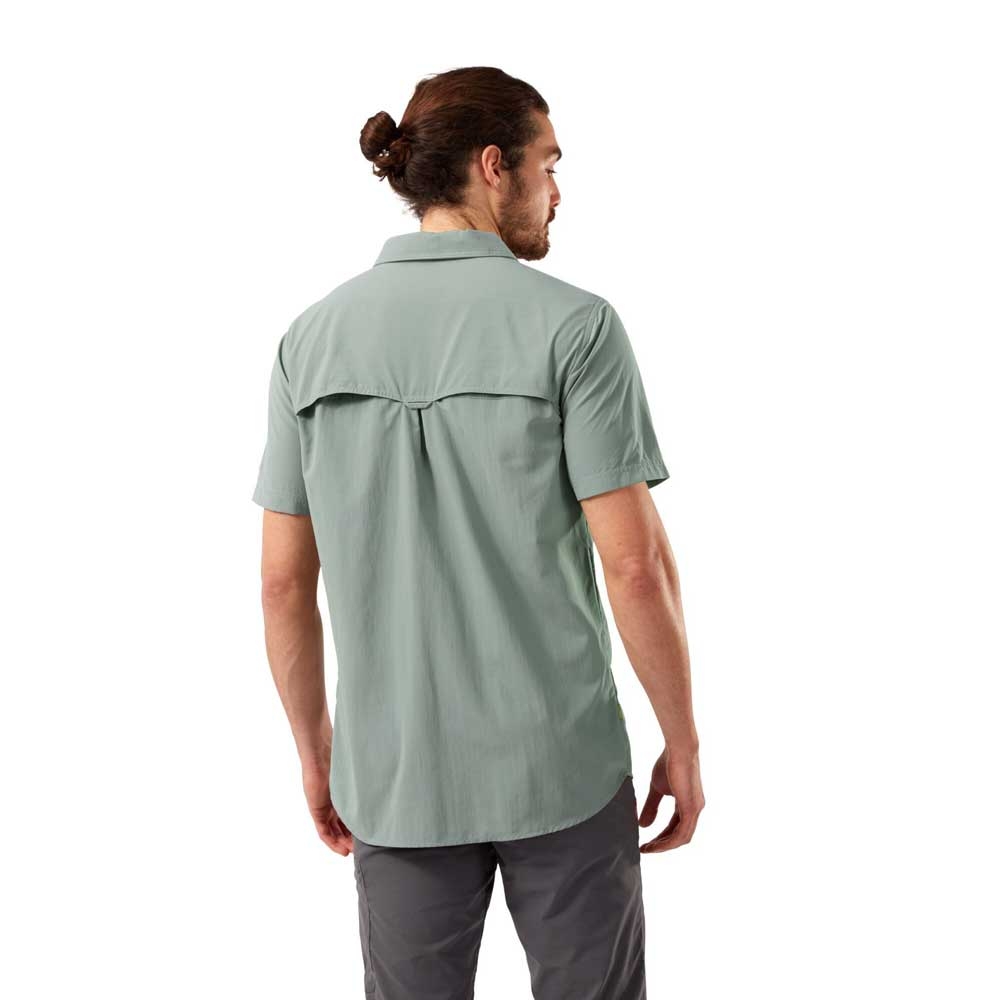 Craghoppers NosiLife Adventure II Short Sleeved Shirt Sage CMS60730F-Sage shirts en tops online bestellen bij Kathmandu Outdoor & Travel
