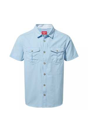 Craghoppers NosiLife Adventure II Short Sleeved Shirt Harbour Blue CMS607B4-Harbour Bl shirts en tops online bestellen bij Kathmandu Outdoor & Travel