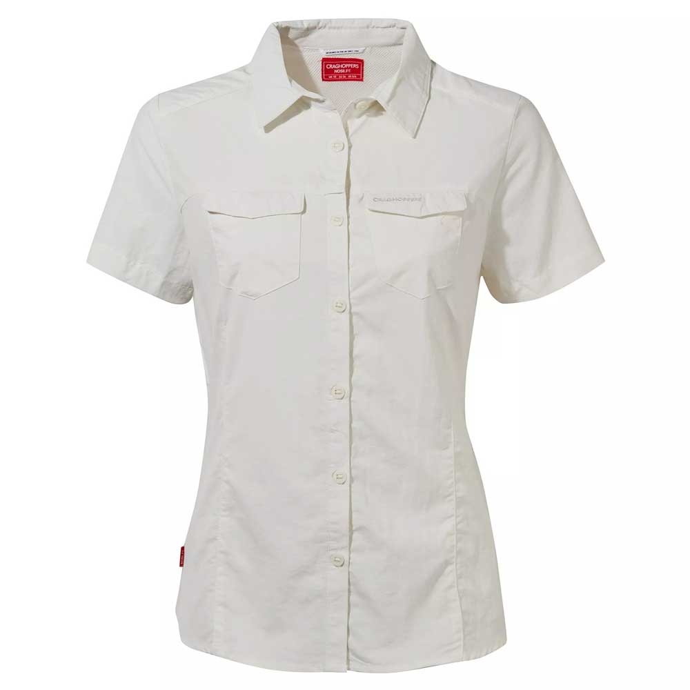Craghoppers NosiLife Adventure II Short Sleeved Shirt Women's Seasalt CWS48433A-Seasalt shirts en tops online bestellen bij Kathmandu Outdoor & Travel