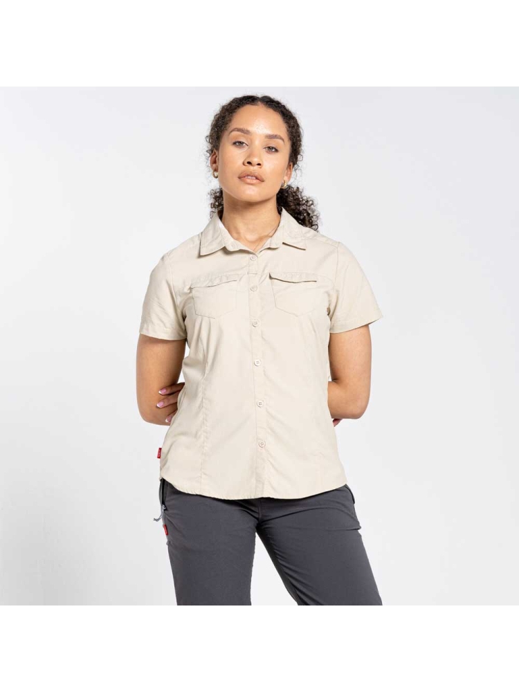 Craghoppers NosiLife Adventure II Short Sleeved Shirt Women's Desert Sand CWS484694-Desert San shirts en tops online bestellen bij Kathmandu Outdoor & Travel