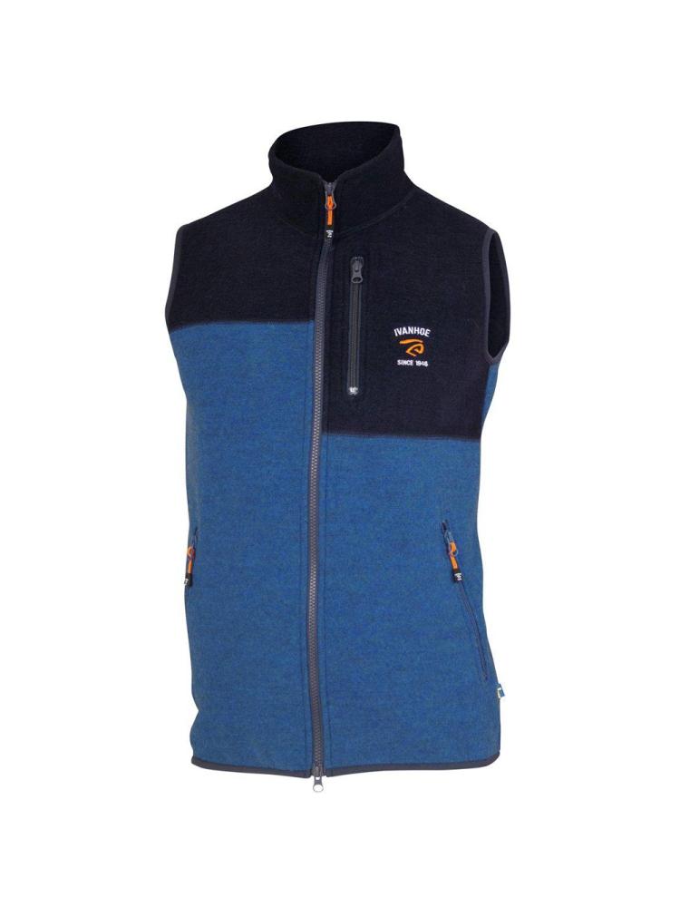 Ivanhoe Zane Vest Electric Blue 2100520-405 fleeces en truien online bestellen bij Kathmandu Outdoor & Travel