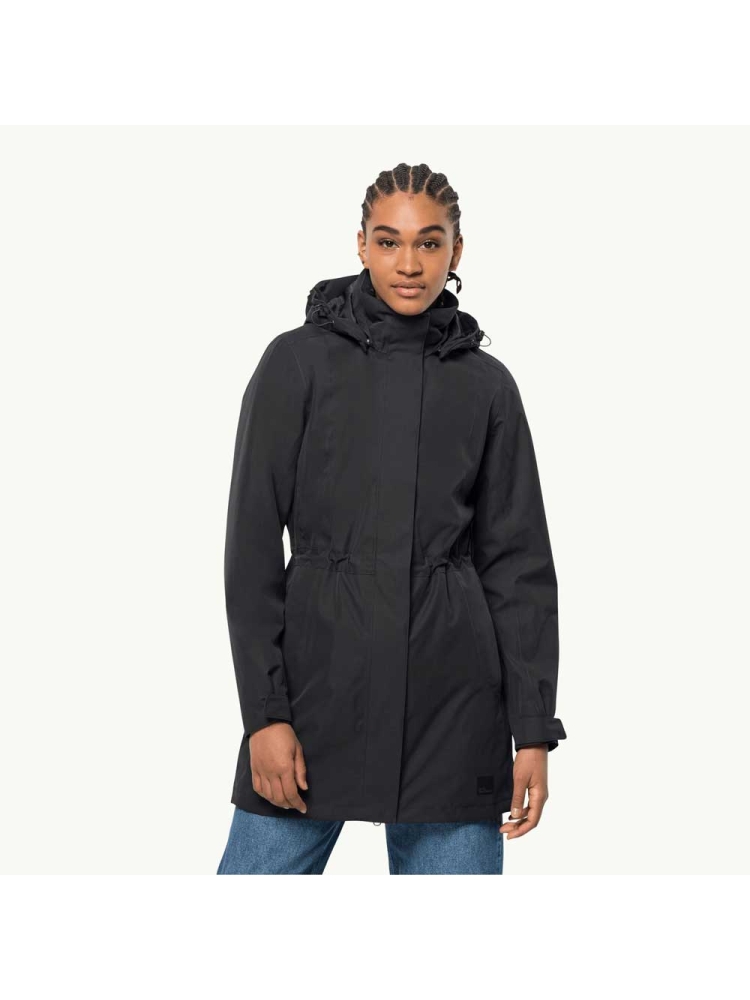 Jack Wolfskin Ottawa Coat Women's black 1107244-6000 jassen online bestellen bij Kathmandu Outdoor & Travel