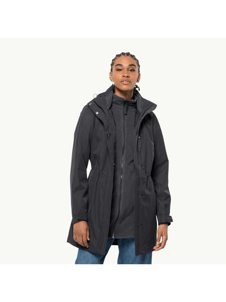 Jack Wolfskin Ottawa Coat Women's black 1107244-6000 jassen online bestellen bij Kathmandu Outdoor & Travel