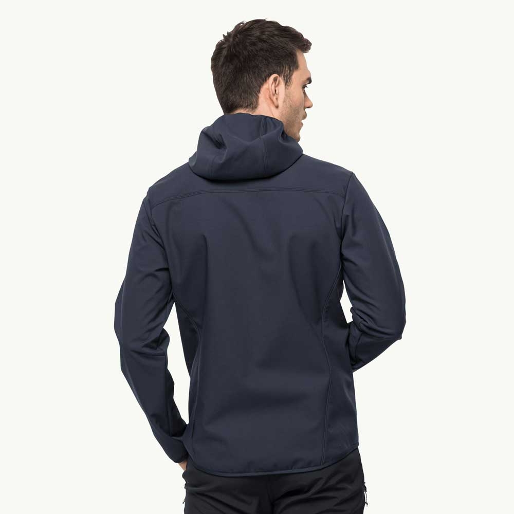 Jack Wolfskin Bornberg Hoody night blue 1307471-1010 jassen online bestellen bij Kathmandu Outdoor & Travel
