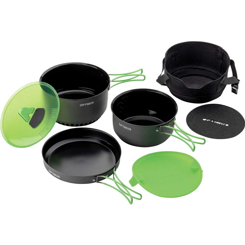 Optimus Terra Camp 4 Cooking Pot Set . OPT8020677 koken online bestellen bij Kathmandu Outdoor & Travel