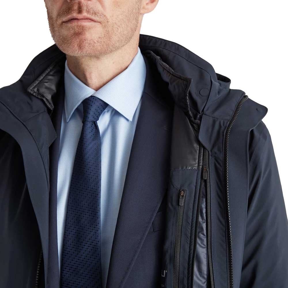 Ubr Black Storm Coat Navy 7095-590 jassen online bestellen bij Kathmandu Outdoor & Travel