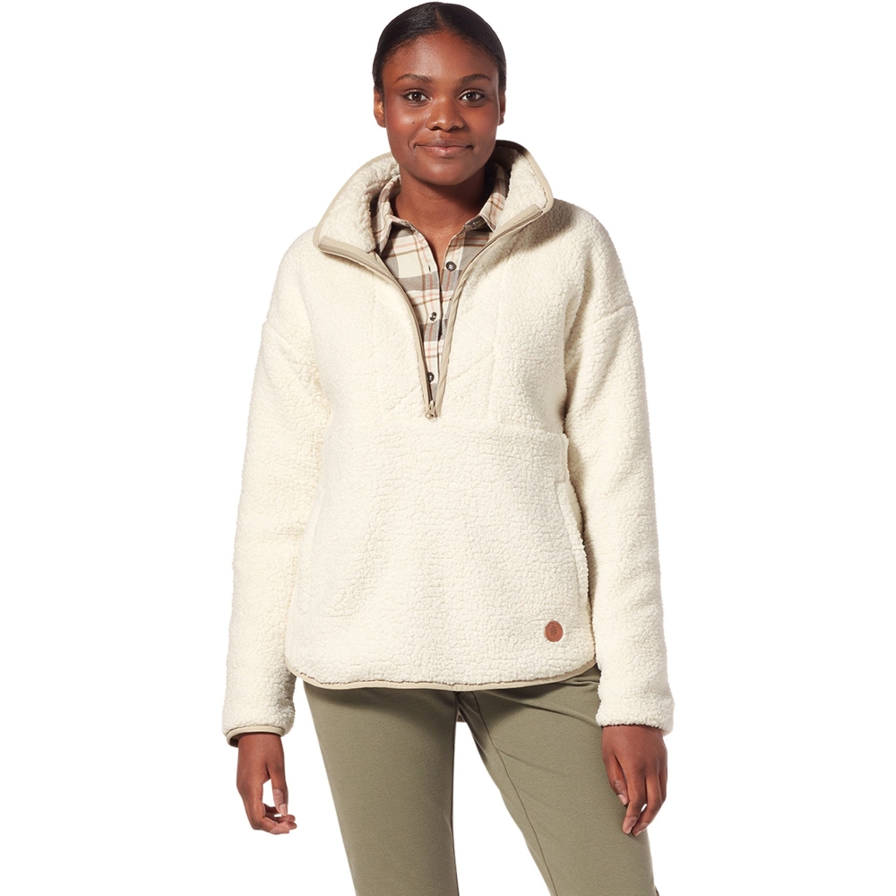 Royal Robbins Urbanesque Sherpa 1/2 Zip Women's Creme 312025-022 fleeces en truien online bestellen bij Kathmandu Outdoor & Travel