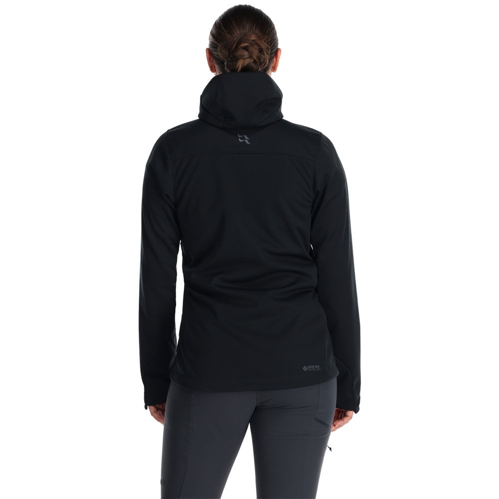 Rab Scimitar Windstopper Jacket Women's Black QWS-65-BLK fleeces en truien online bestellen bij Kathmandu Outdoor & Travel