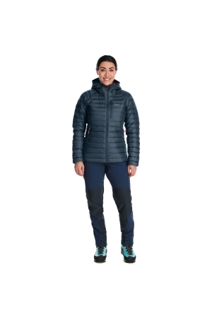 Rab Microlight Alpine Long Jacket Women's  Orion Blue QDB-15-ORB jassen online bestellen bij Kathmandu Outdoor & Travel