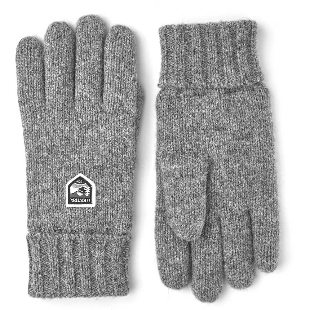 Hestra Basic Wool Glove Grey 63660-350 kleding accessoires online bestellen bij Kathmandu Outdoor & Travel