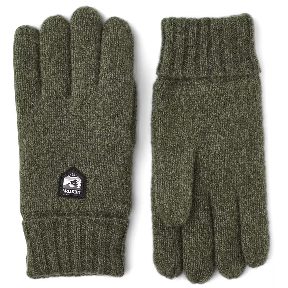 Hestra Basic Wool Glove Olive 63660-870 kleding accessoires online bestellen bij Kathmandu Outdoor & Travel