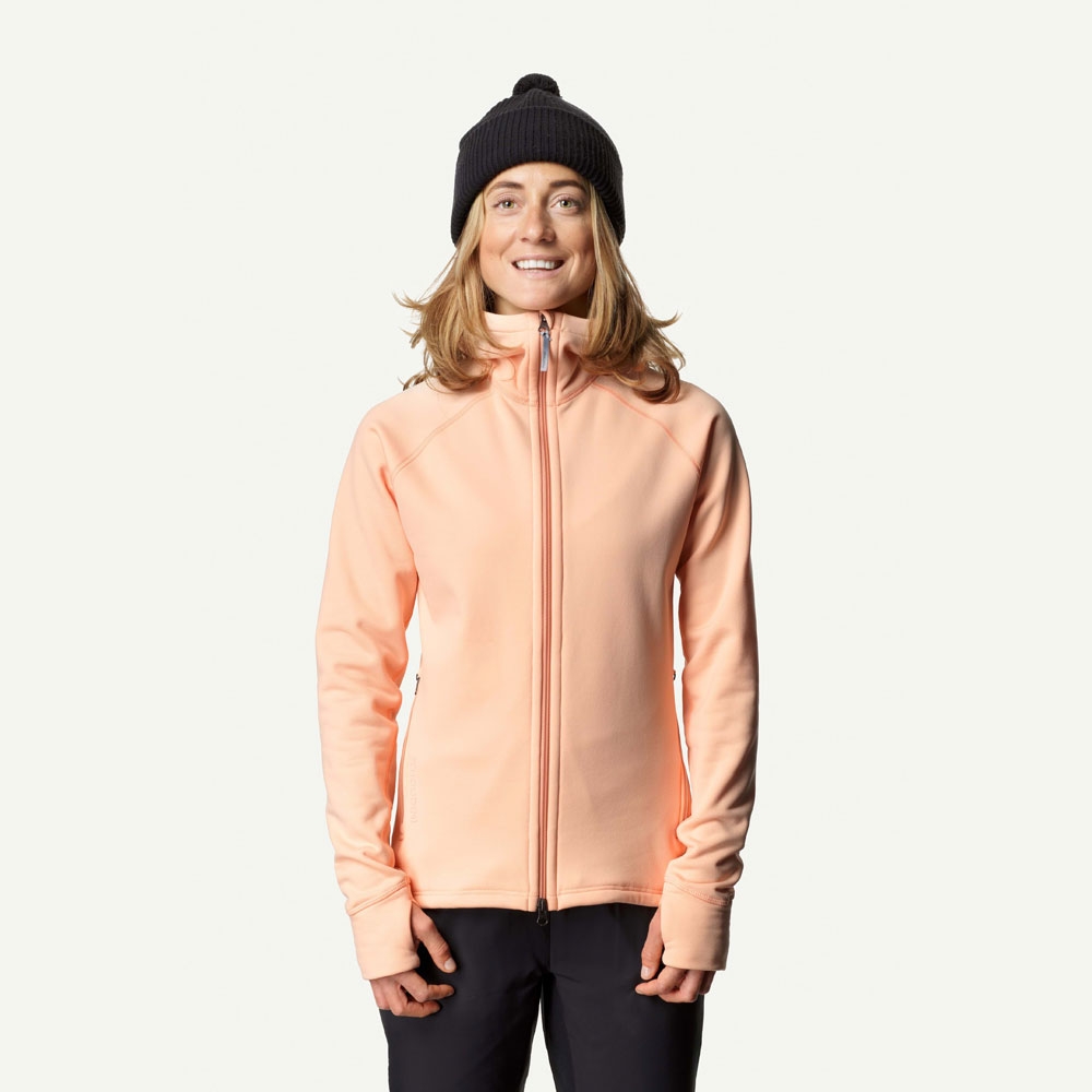 Houdini Power Houdi Women's Peach Passion 125984-167 fleeces en truien online bestellen bij Kathmandu Outdoor & Travel