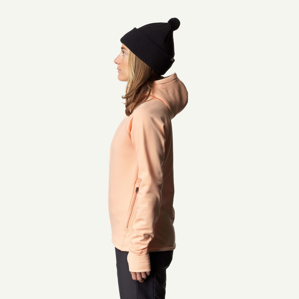 Houdini Power Houdi Women's Peach Passion 125984-167 fleeces en truien online bestellen bij Kathmandu Outdoor & Travel