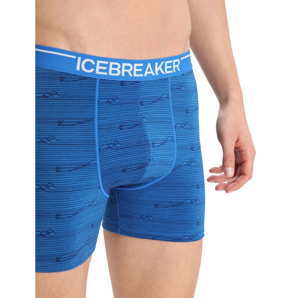 Icebreaker Anatomica Boxers Lazurite/Midnight/AOP 1030296-711 onderkleding/thermokleding online bestellen bij Kathmandu Outdoor & Travel