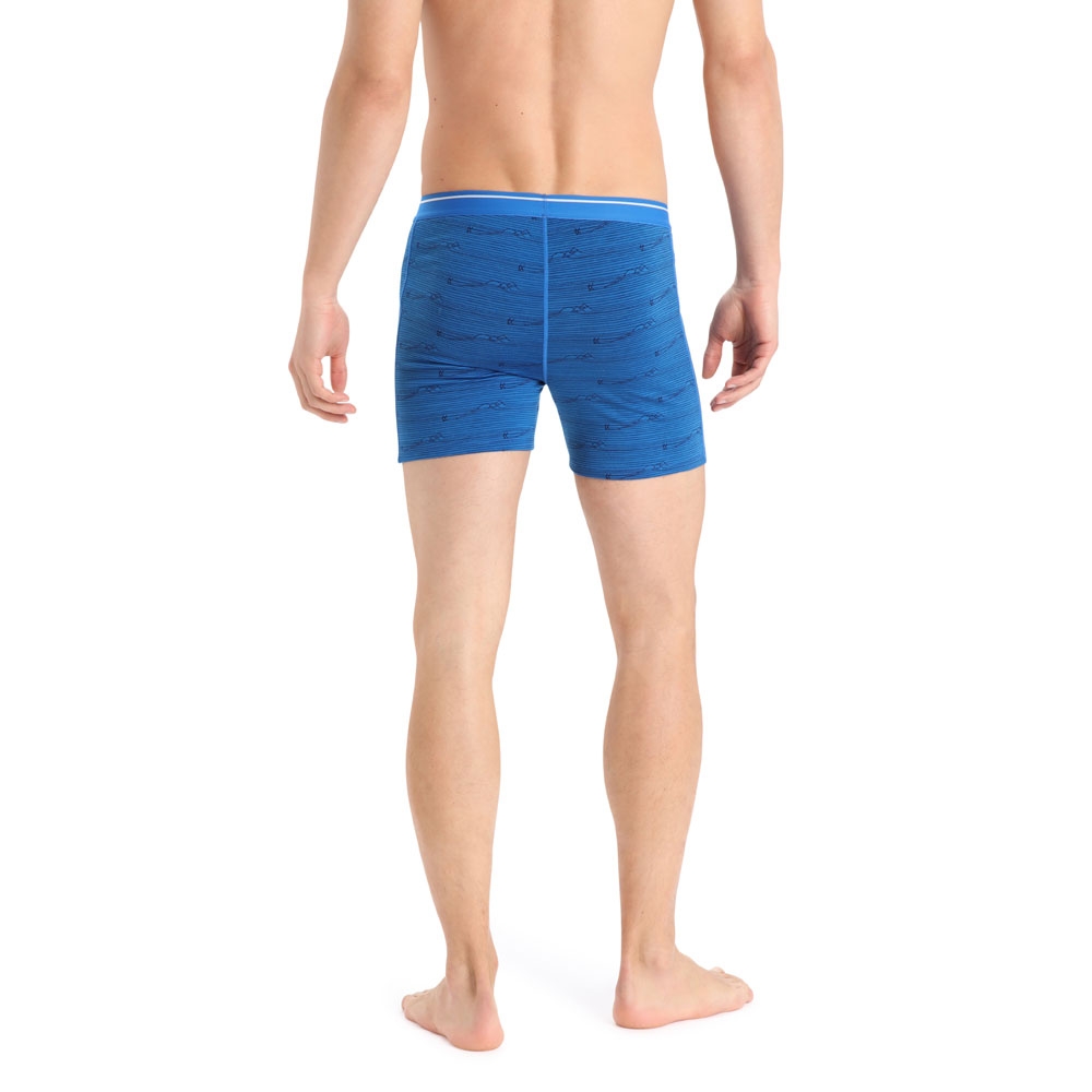 Icebreaker Anatomica Boxers Lazurite/Midnight/AOP 1030296-711 onderkleding/thermokleding online bestellen bij Kathmandu Outdoor & Travel