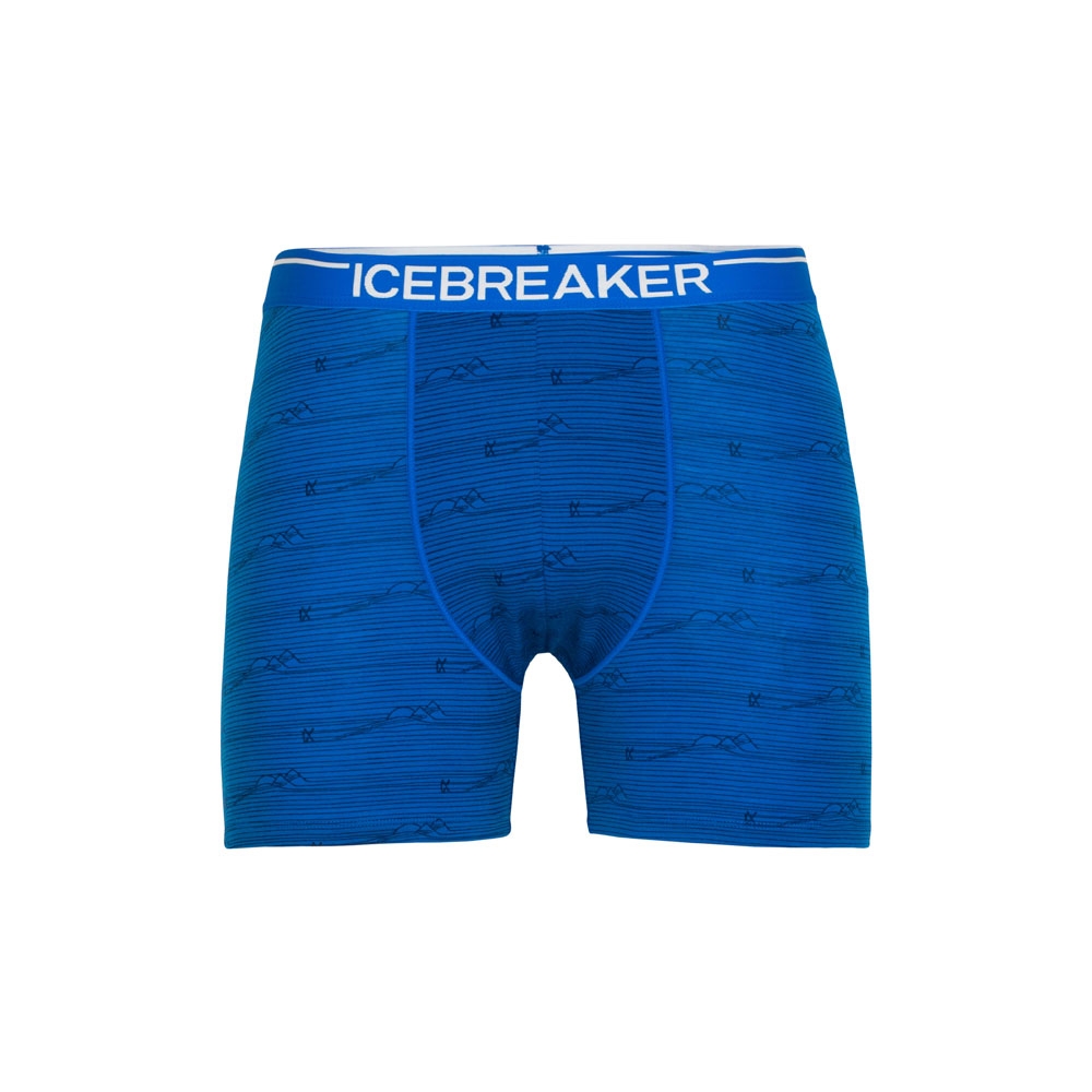 Icebreaker Anatomica Boxers Lazurite/Midnight/AOP 1030296-711 onderkleding/thermokleding online bestellen bij Kathmandu Outdoor & Travel