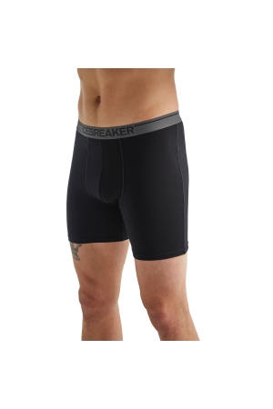 Icebreaker Anatomica Long Boxers Black 1030550-101 onderkleding/thermokleding online bestellen bij Kathmandu Outdoor & Travel