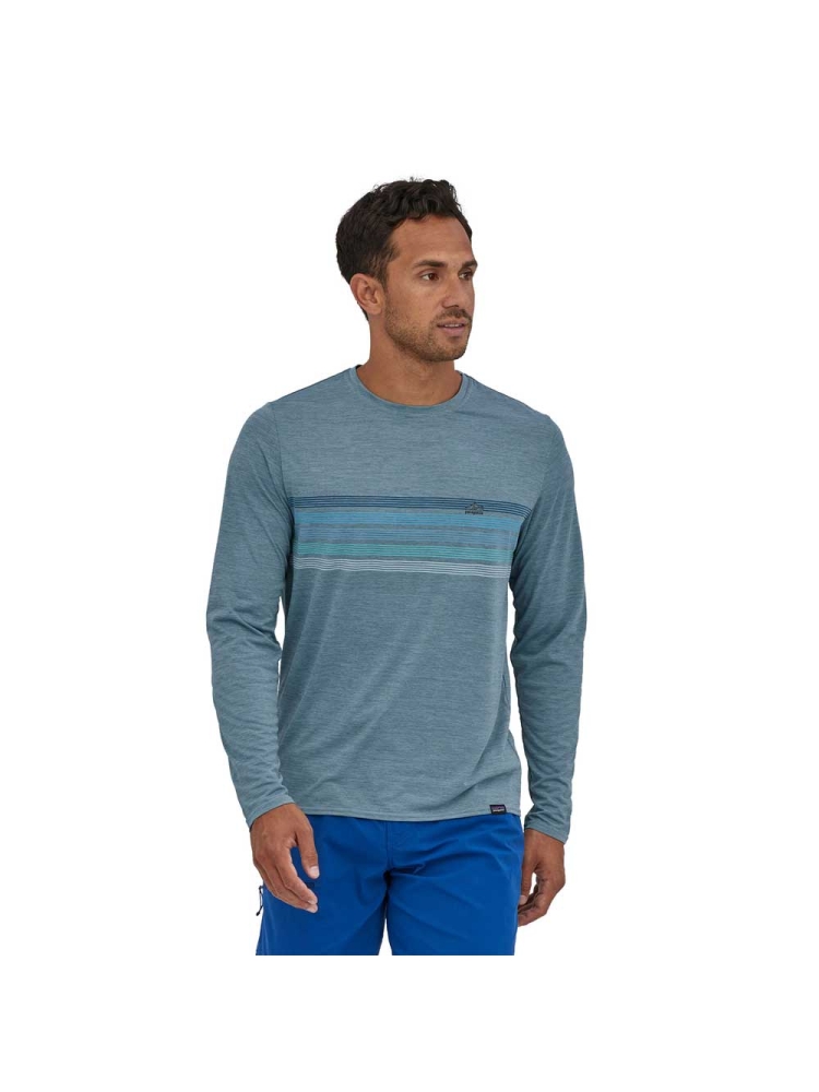 Patagonia L/S Cap Cool Daily Graphic Shirt Grey 45190-LIPX shirts en tops online bestellen bij Kathmandu Outdoor & Travel