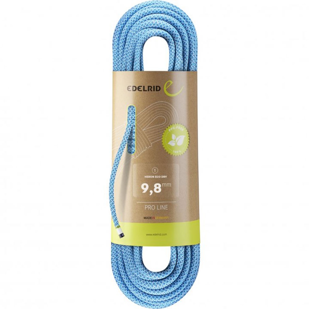 Edelrid Heron Eco Dry 9,8mm 70M Icemint 713350703290 klimtouw en bandsling online bestellen bij Kathmandu Outdoor & Travel