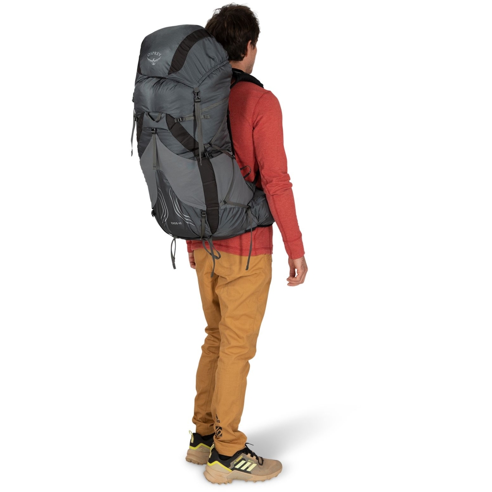 Osprey Exos 48 Tungsten Grey 1-187-304 dagrugzakken online bestellen bij Kathmandu Outdoor & Travel