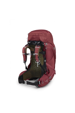 Osprey Aura AG 65 Women's Berry Sorbet Red 1-177-473 trekkingrugzakken online bestellen bij Kathmandu Outdoor & Travel