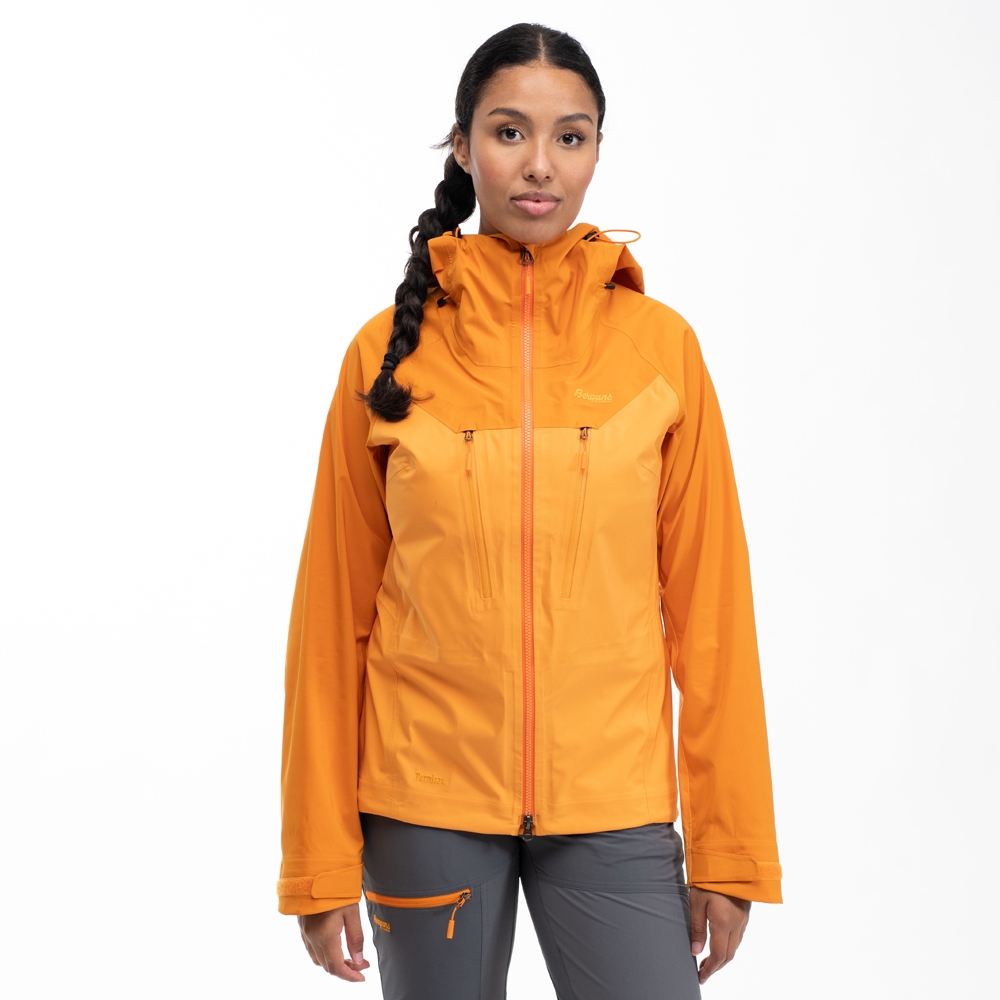 Bergans Cecilie 3L Jacket Women's Lush Yellow/Cloudberry Yellow 8811-25399 jassen online bestellen bij Kathmandu Outdoor & Travel