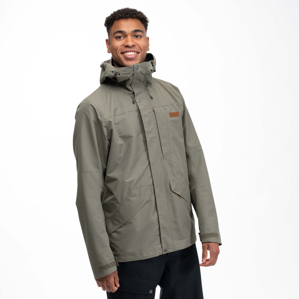 Bergans Nordmarka 2L Shell Jacket Green Mud 3070-12731 jassen online bestellen bij Kathmandu Outdoor & Travel