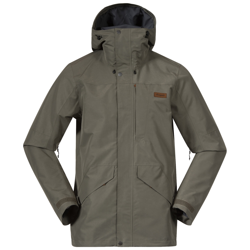 Bergans Nordmarka 2L Shell Jacket Green Mud 3070-12731 jassen online bestellen bij Kathmandu Outdoor & Travel