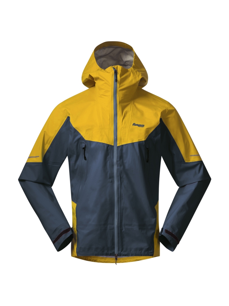 Bergans Senja 3L Jacket Orion Blue/Light Golden Yellow 8740-21672 jassen online bestellen bij Kathmandu Outdoor & Travel