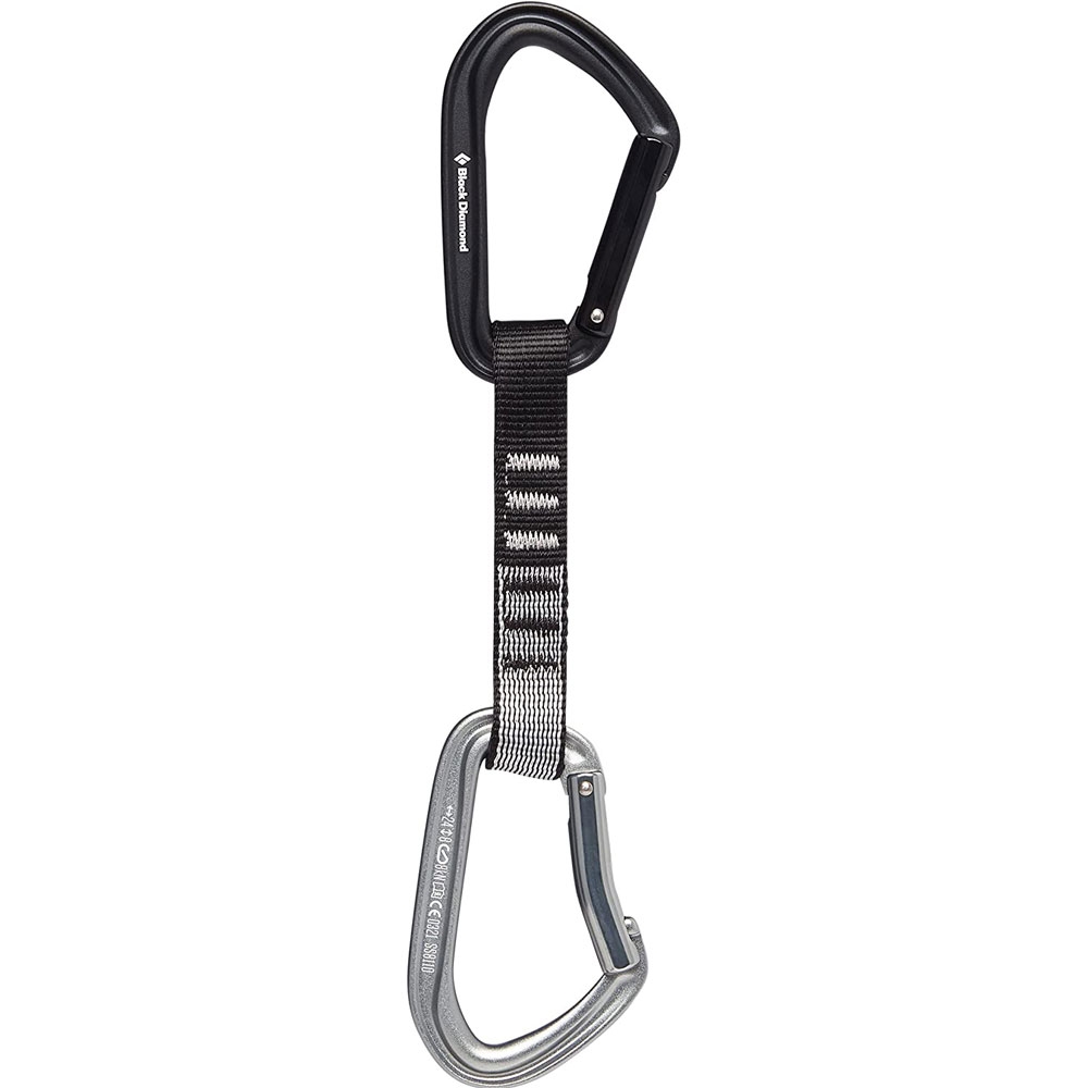 Black Diamond Hotforge Quickdraw 12cm Light Gray BD381115 karabiners en setjes online bestellen bij Kathmandu Outdoor & Travel