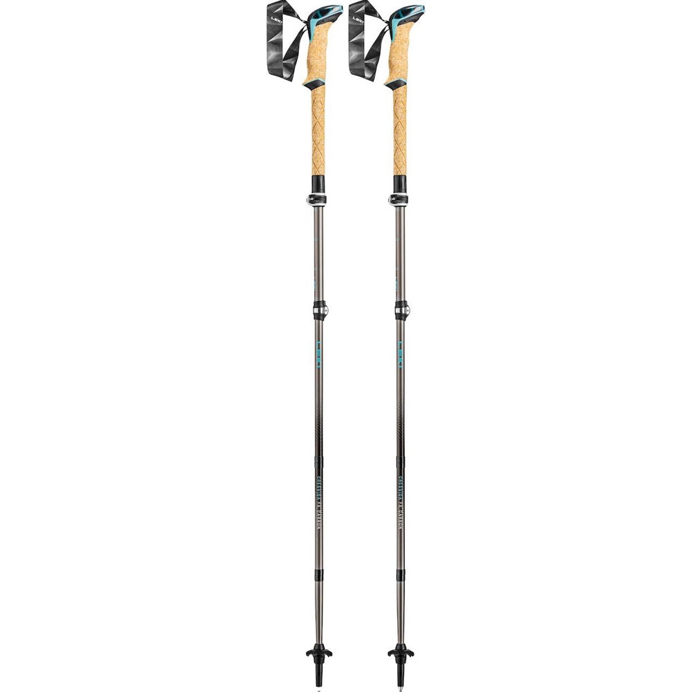 Leki Cressida FX Carbon Brown/Metallic/Mint LT65220671 wandelstokken en gamaschen online bestellen bij Kathmandu Outdoor & Travel