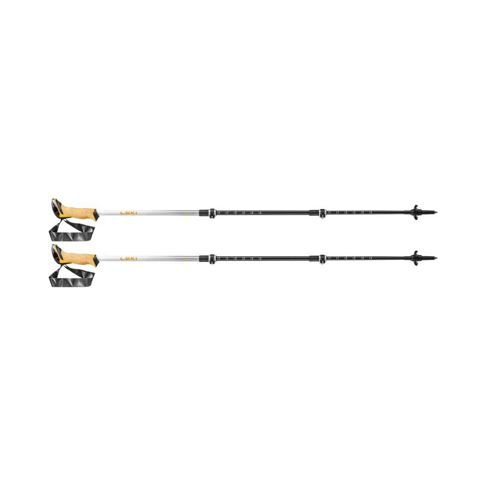 Leki Cressida Mango/White/Silver LT65221191 wandelstokken en gamaschen online bestellen bij Kathmandu Outdoor & Travel