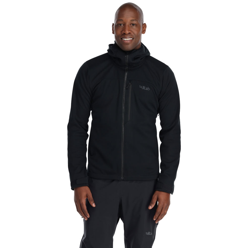 Rab Scimitar Windstopper Jacket Black QWS-64-BLK jassen online bestellen bij Kathmandu Outdoor & Travel