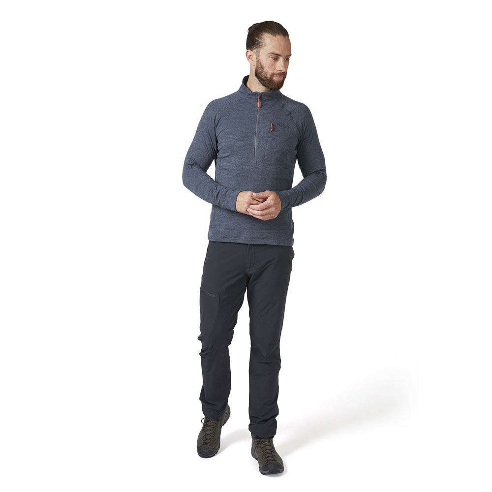 Rab Nexus Pull-On  Steel QFF-74-STE fleeces en truien online bestellen bij Kathmandu Outdoor & Travel