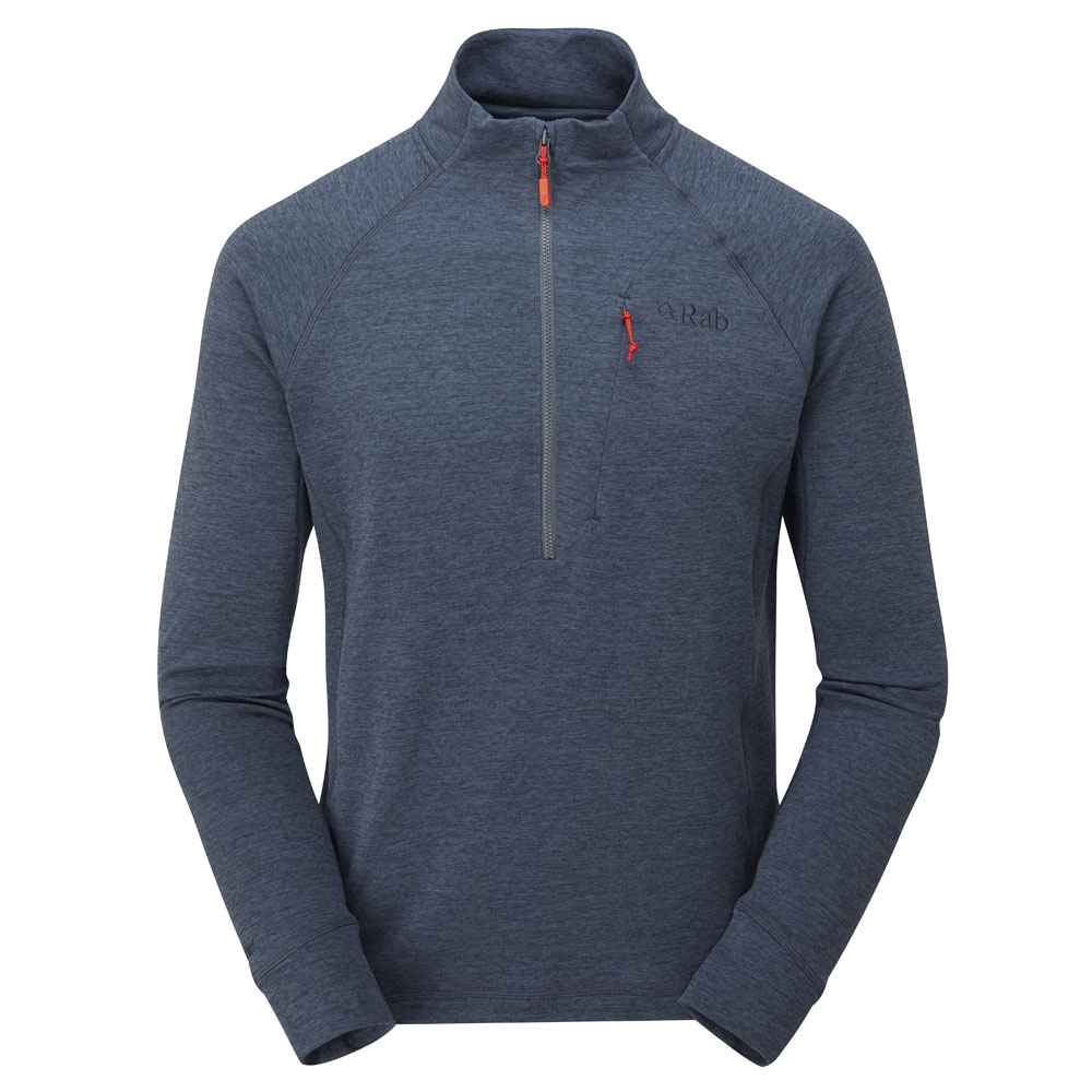 Rab Nexus Pull-On  Steel QFF-74-STE fleeces en truien online bestellen bij Kathmandu Outdoor & Travel