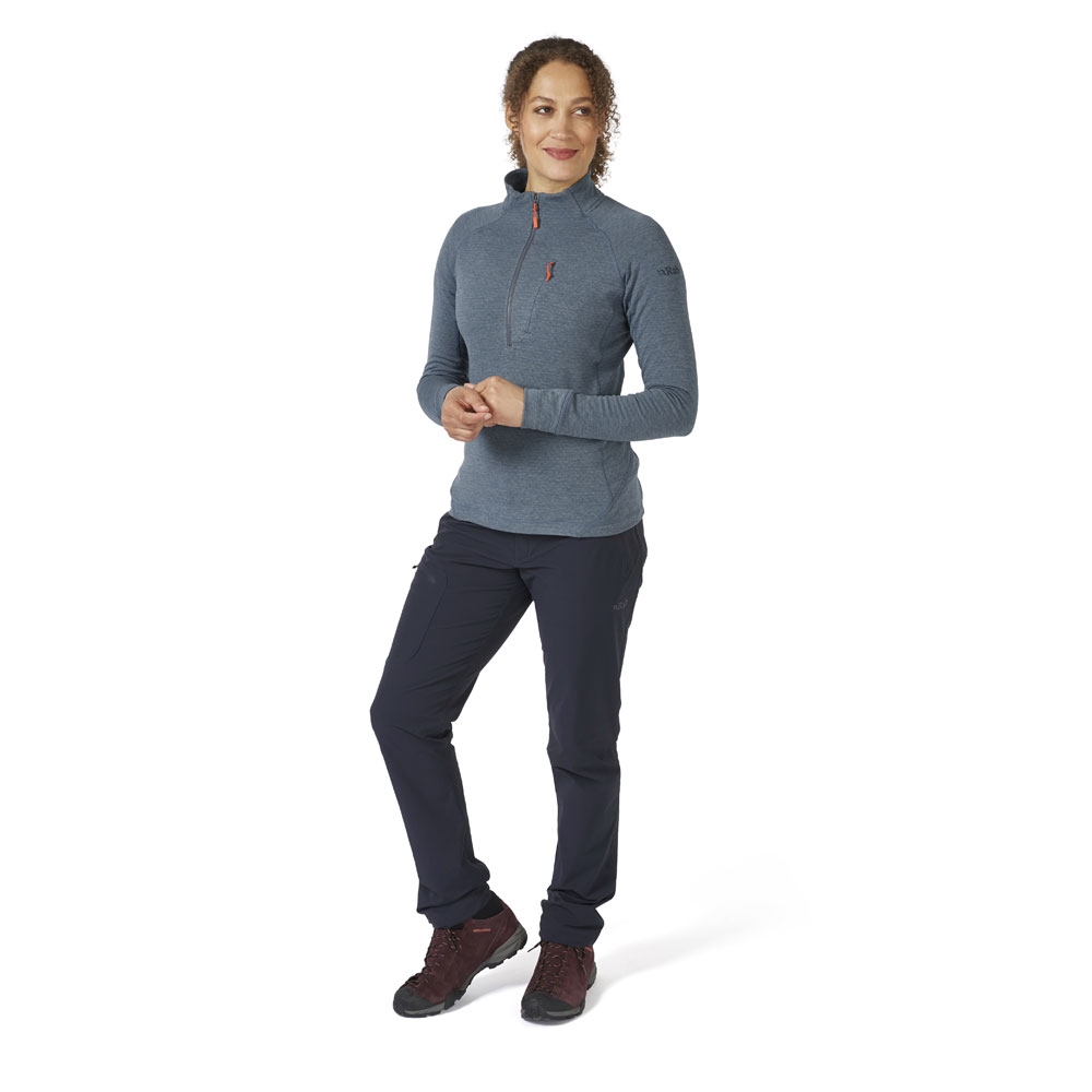 Rab Nexus Pull On Women's  Orion Blue QFF-75-ORB fleeces en truien online bestellen bij Kathmandu Outdoor & Travel