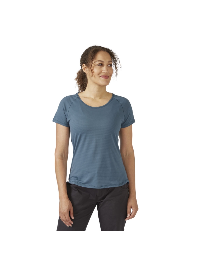 Rab Aleya Tee Women's Orion Blue QBL-48-ORB shirts en tops online bestellen bij Kathmandu Outdoor & Travel