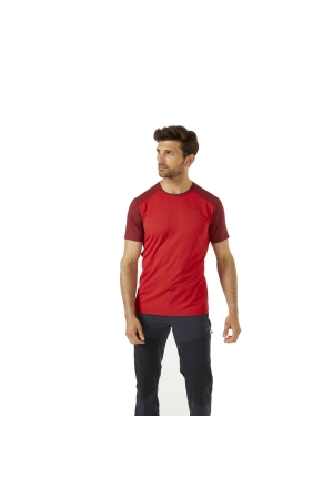 Rab  Force Tee Ascent Red/Oxblood Red