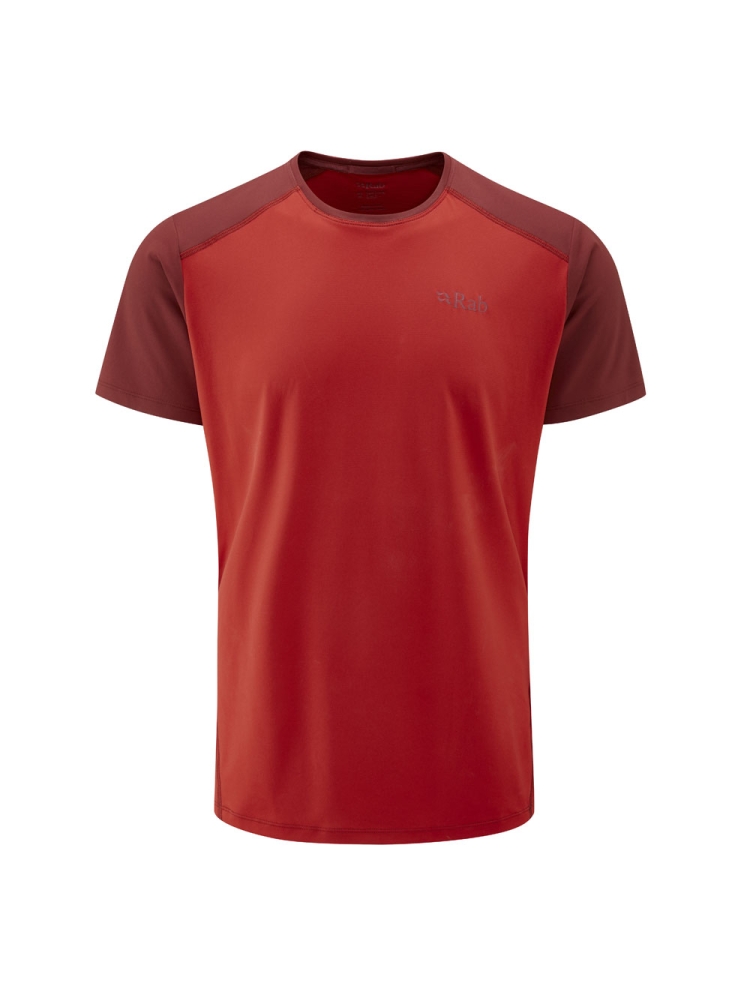 Rab Force Tee Ascent Red/Oxblood Red QBL-05-ARO shirts en tops online bestellen bij Kathmandu Outdoor & Travel
