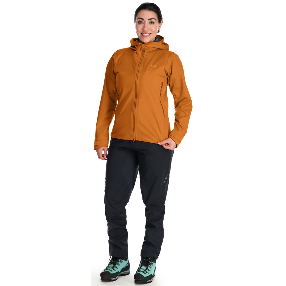 Rab Kinetic Alpine 2.0 Jacket Women's Marmalade QWG-70-MAM jassen online bestellen bij Kathmandu Outdoor & Travel