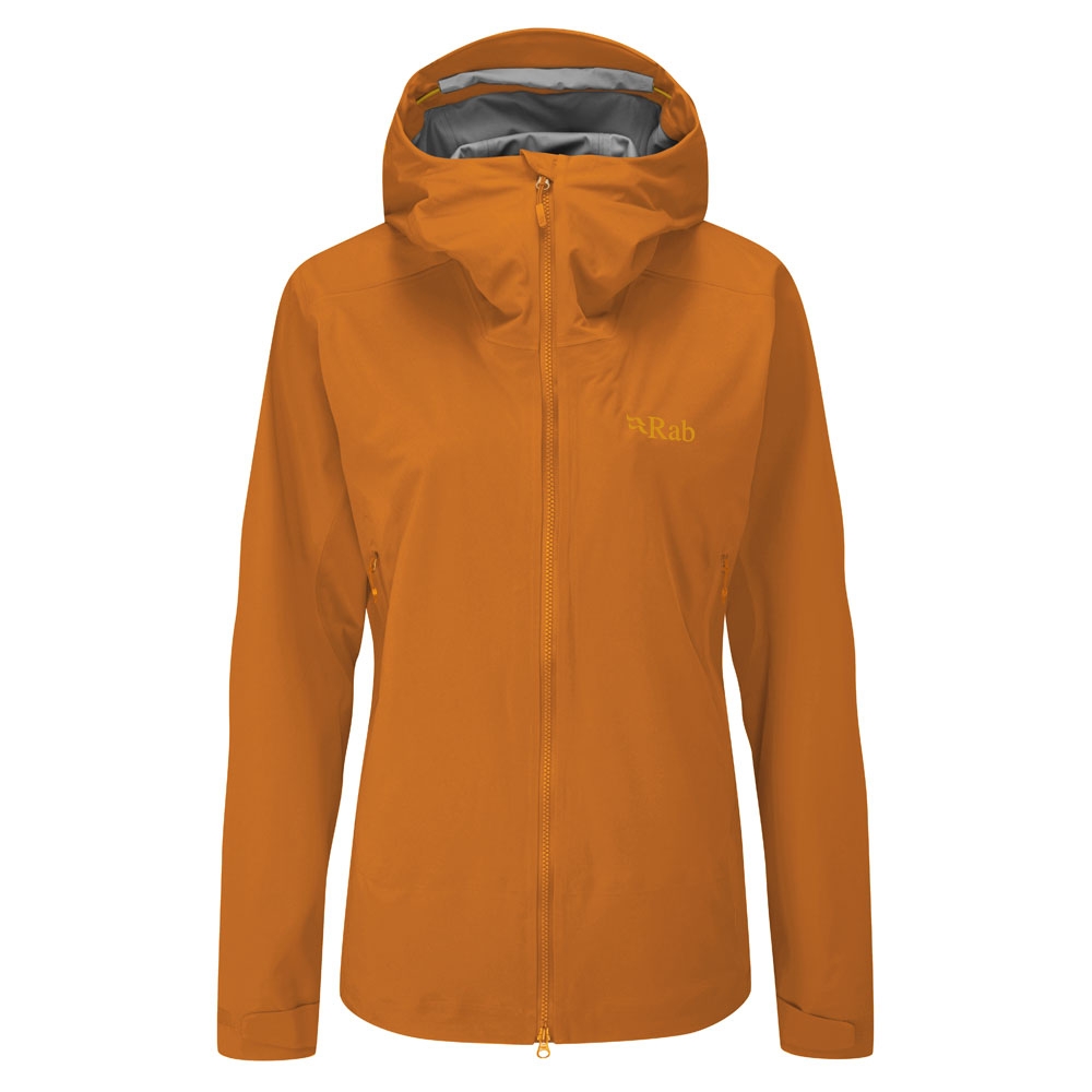 Rab Kinetic Alpine 2.0 Jacket Women's Marmalade QWG-70-MAM jassen online bestellen bij Kathmandu Outdoor & Travel